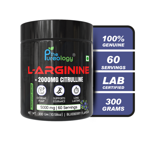 L-Arginine + 2000 MG Citrulline ( Blueberry, 300gm)